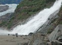 Waterfall at the Mendenhall Glacier